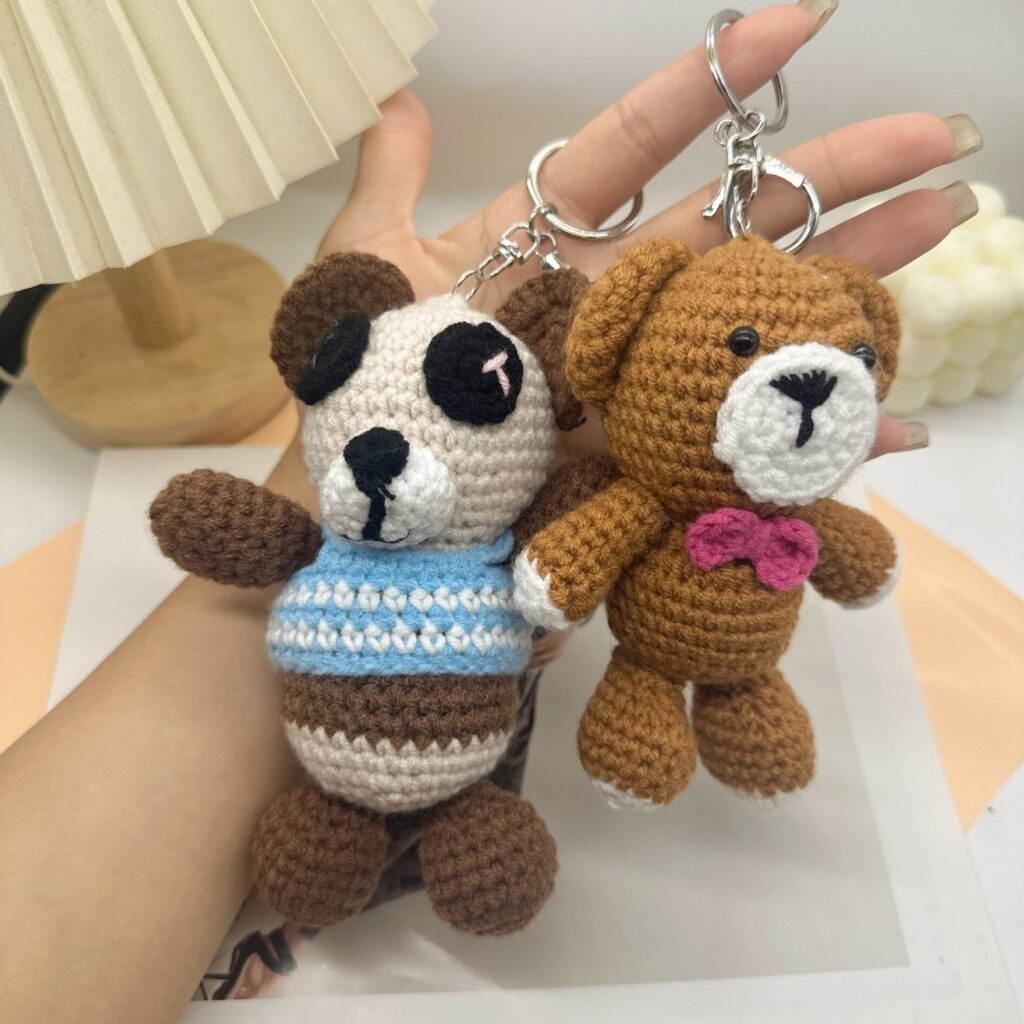 Crochet Teddy Bear Keychain